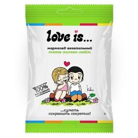 Жевательный мармелад Love is ЖуйМиксик со вкусом Мята - лимон - лайм 20 гр