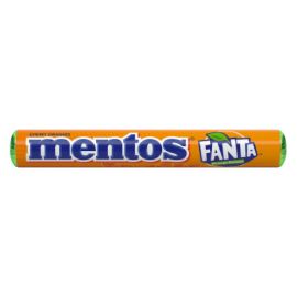 Жевательная конфета Ментос со вкусом фанты Mentos Fanta Orange 37.5 гр