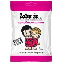 Жевательный мармелад со вкусом холодок-малина Love is ЖуйМиксик 25 гр