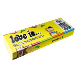 Жевательные конфеты со вкусом кола - лимон Love is / Лав Из 25 гр