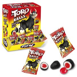 Жевательная резинка с клубничной начинкой 