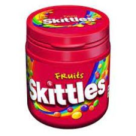 Жевательные конфеты с фруктовыми вкусами Skittles в банке 125 гр