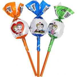 Карамель леденцовая Love Is с жевательной начинкой  17.5 гр