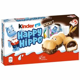 Вафельные батончики Kinder Happy Hippo Cacao 103,5 гр