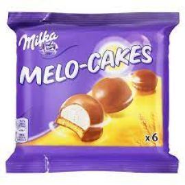 Печенье с воздушным суфле в молочном шоколаде Milka Melo-Cakes 100 гр