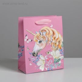 Пакет ламинированный вертикальный «Единорог»», S 12 × 15 × 5,5 см   4725162
