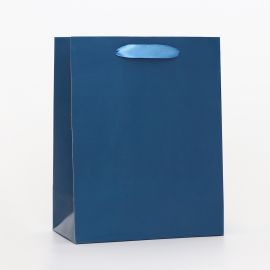 Пакет ламинированный «Синий», 18×23×10 см