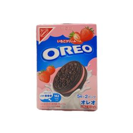 Печенье-сэндвич OREO Премиум с клубничным кремом, 122 гр