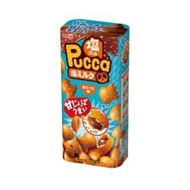 Печенье в виде рыбок с солью и шоколадом Pucca Filled Cookies - SALTY Milk Chocolate 39 гр