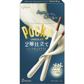 Палочки шоколадные Покки Премиум двухслойные с ванильным муссом Glico 70 гр