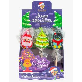 Карамель леденцовая Sweet Ness в Ш/Б 15 гр Санта, елочка, пингвин