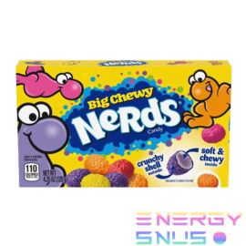 Жевательные конфеты Нердс Nerds Big Chewy в сладкой глазури Арбуз, ежевика, клубн. лемонад, апельсин 120 гр