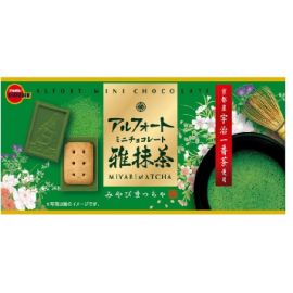 Печенье с шоколадом со вкусом чая маття ALFORT MINI Bourbon 60 гр
